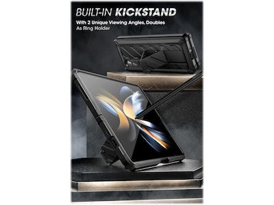 SUPCASE Unicorn Beetle Black Kickstand Case for Samsung Galaxy Z Fold4 (SUP-Galaxy2022-ZFold4-5G-Unicorn-SP-Blac)