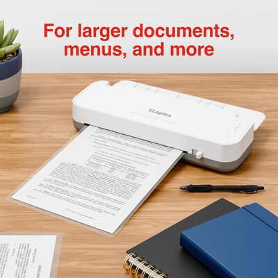Staples Thermal Laminating Pouches, Legal Size, 3 Mil, 50/Pack (ST63665-CC)