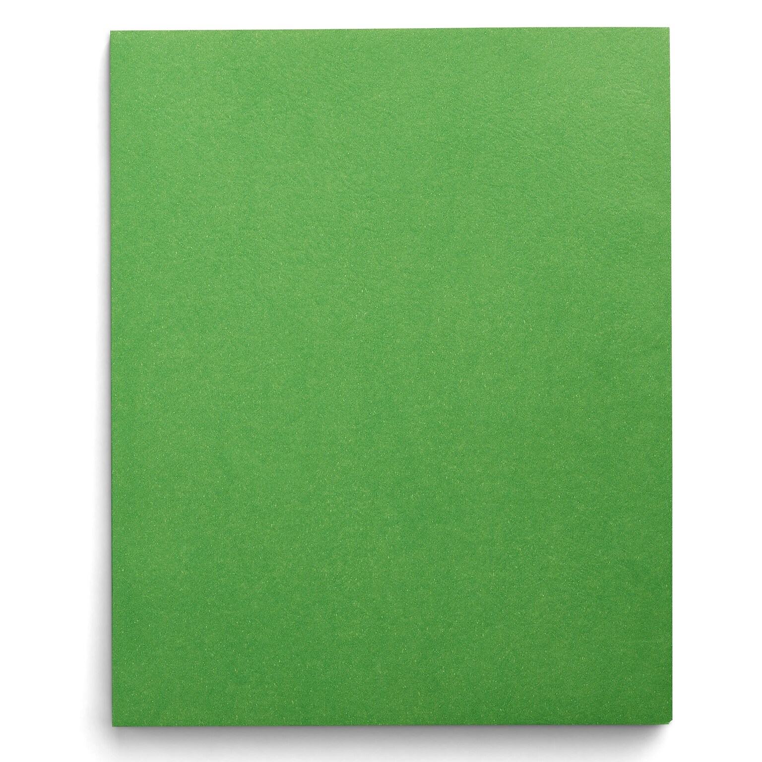Staples Smooth 2-Pocket Paper Folder, Green, 25/Box (ST27533)