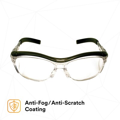 3M Nuvo +1.50 Safety Glasses, Clear Lens, 20/Carton (11434-00000-20)