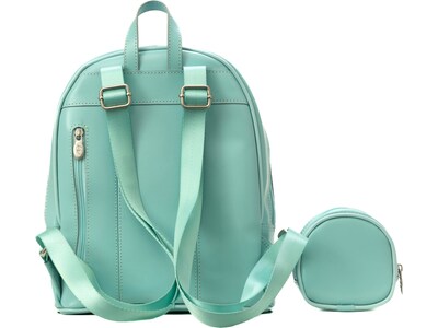 McKleinUSA ACADIA Mini Bow Backpack with Coin Purse, Aqua Blue (99718)