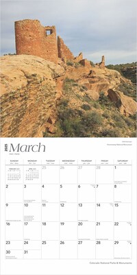 2025 BrownTrout Colorado National Parks & Monuments 12" x 12" Monthly  Wall Calendar (9781975474706)