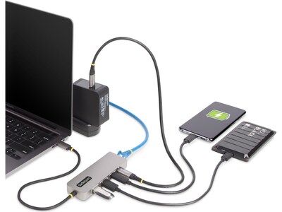 StarTech 3-Port USB-C Hub, Space Gray (10G2A1C25EPD-USB-HUB)
