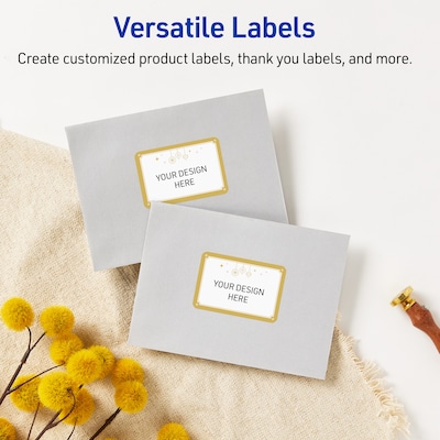 Avery Rectangle Multipurpose Labels, 2" x 3", White, 80/Pack (19479370522)