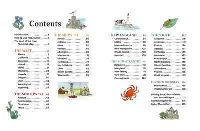 Quarto The 50 States Bucket List Guided Journal, 6.6 x 8.65, Blue, 176 Pages (9780760388495)