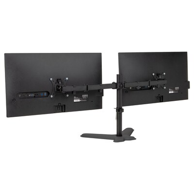 Mind Reader Freestanding Dual Monitor Desk Mount, Black (DARB-BLK)