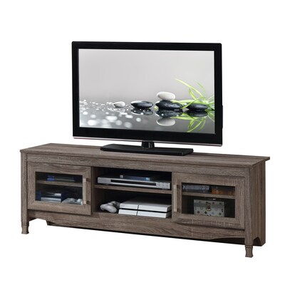Techni Mobili Console TV Stand, Screens up to 60", Gray (RTA-8855-GRY)
