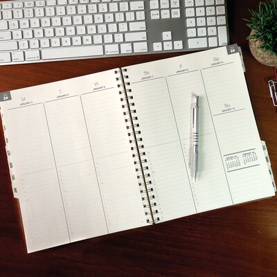 2025-2026 Global Printed Products Pick Your Own 8.5" x 11" Academic Weekly & Monthly Planner,  Plastic Cover