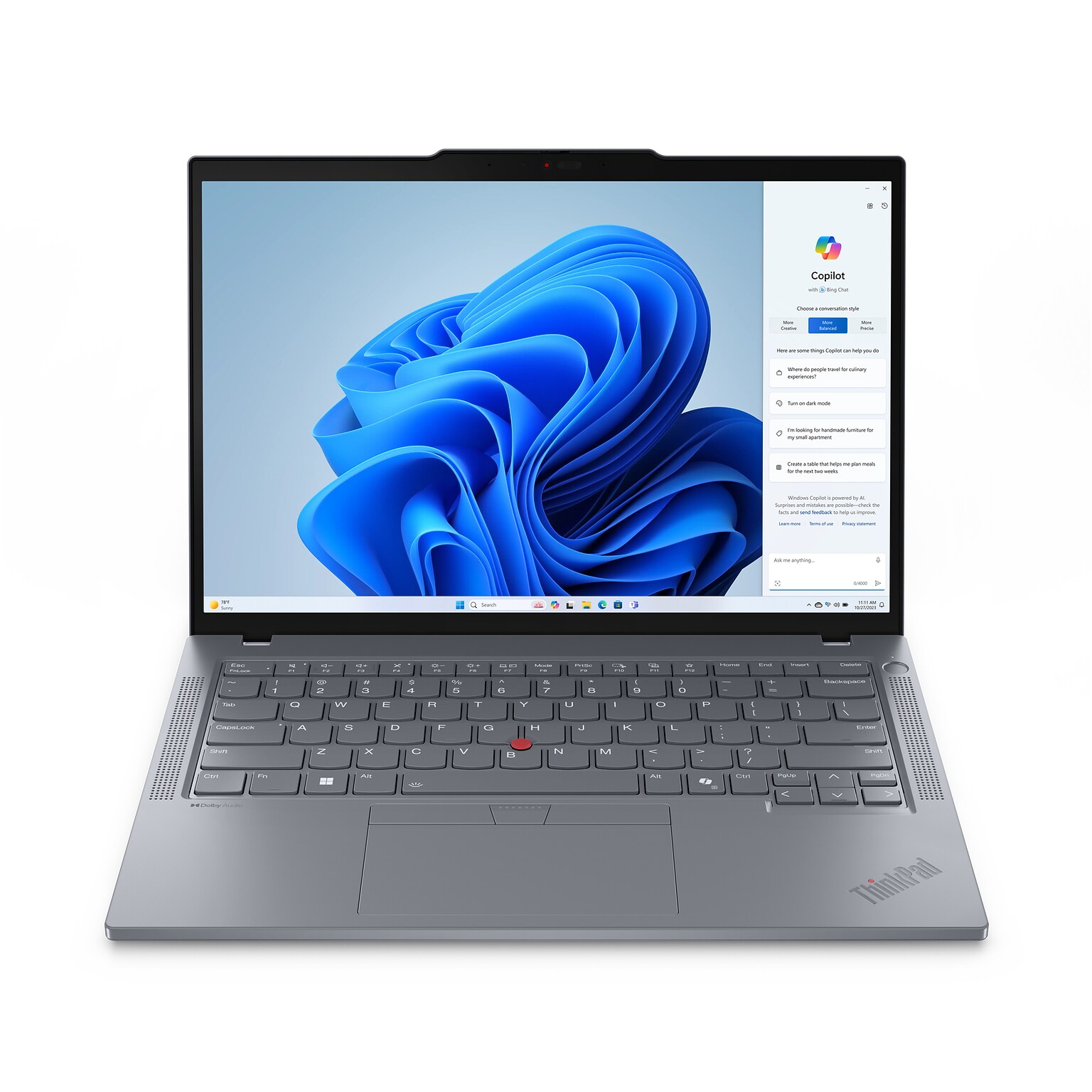 Lenovo ThinkPad T14 Gen 5 14 Laptop, Intel Core Ultra 7 155U, 16GB RAM, 512GB SSD, Windows 11 Pro (21ML0089US)