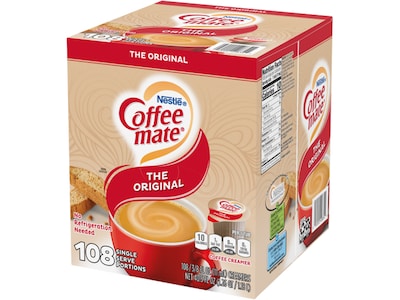 Coffee mate Original Dairy Free Liquid Creamer, 0.38 fl. oz., 108/Carton (12489619)