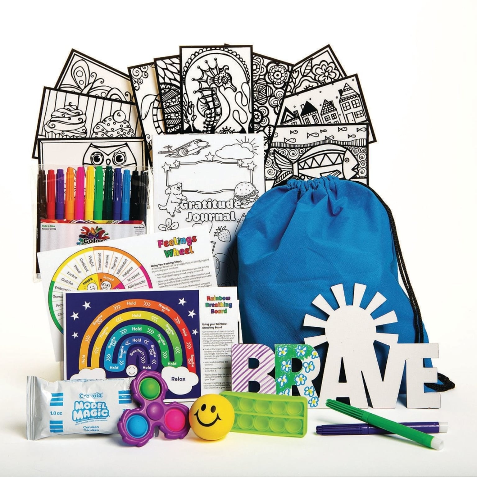 S&S Worldwide Calming Kit, Manipulative, Assorted Colors (20159)