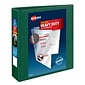 Avery Heavy Duty 2 3-Ring View Binders, One Touch EZD Ring, Green (79683)