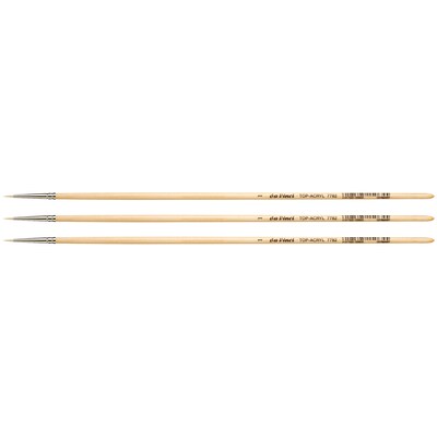 da Vinci TOP-ACRYL Oil and Acrylic Synthetic Bristle, Round Brush, 3/Bundle (DVXVA77821-3)