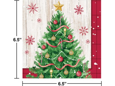 Creative Converting Vintage Christmas Napkin, Multicolor, 48/Pack (DTC366959NAP)