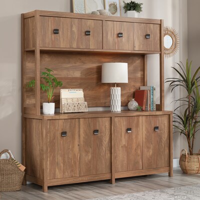 Sauder Cannery Bridge 66"W Desktop Hutch, Sindoori Mango (429512)
