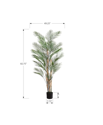 Monarch Specialties Inc. 83" Artificial Palm Tree in Pot (I 9590)