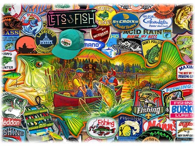 Willow Creek Let's Fish 1000-Piece Jigsaw Puzzle (48734)