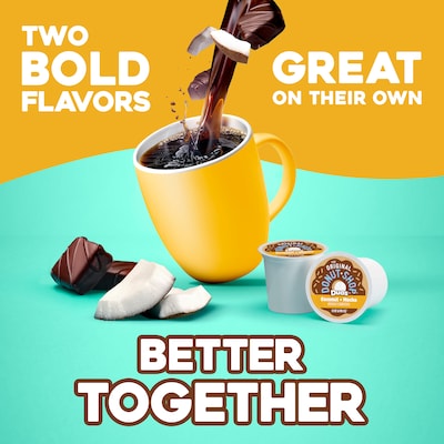 The Original Donut Shop Duos Coconut + Mocha Coffee Keurig® K-Cup® Pods, Medium Roast, 24 Pods/Box (5000361500)