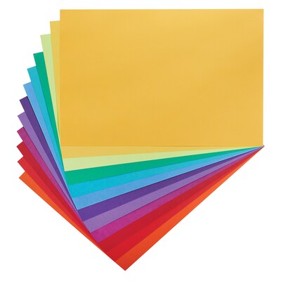 Tru-Ray Color Wheel 12" x 18" Construction Paper, Assorted Colors, 72 Sheets/Pack, 3 Packs/Bundle (PAC6577-3)
