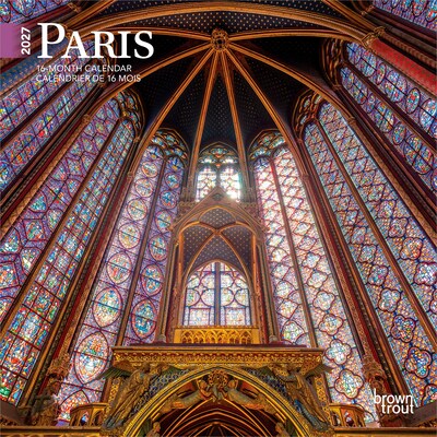 2027 BrownTrout Paris 7 x 7 Monthly Wall Calendar (9798330709687)