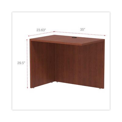 Alera™ Valencia Series U and L Groupings in Medium Cherry, Reversible Return/Bridge Shell, 36W