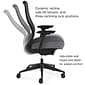Union & Scale™ Workplace2.0™ Ergonomic Ayalon Mesh Back Fabric Swivel Task Chair, Black/Gray (UN59409)