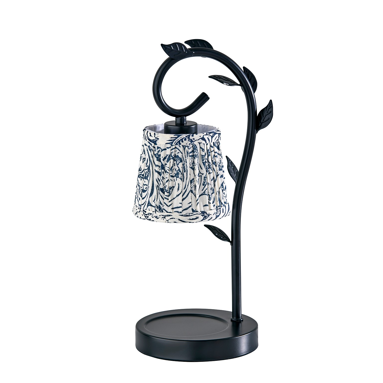 Simplee Adesso Ivy Candlewarmer 14.75 Halogen Table Lamp, Black/White (SL1193-01)
