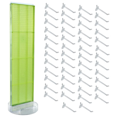 Azar Revolving Studio Base 60 x 16 Pegboard Floor Stand, Green (700780-GRE-6C50)