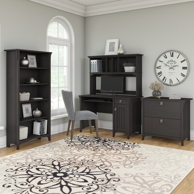 Bush Furniture Salinas Lateral File Cabinet, Vintage Black (SAF132VB-03)