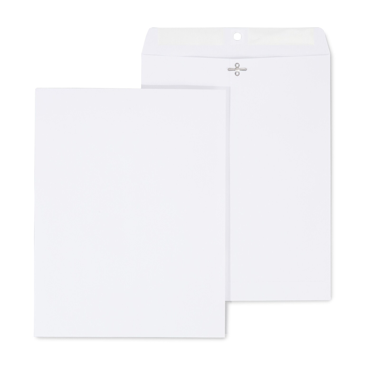 Staples Clasp & Gummed Catalog Envelopes, 10L x 13H, Bright White, 100/Box (570231N)
