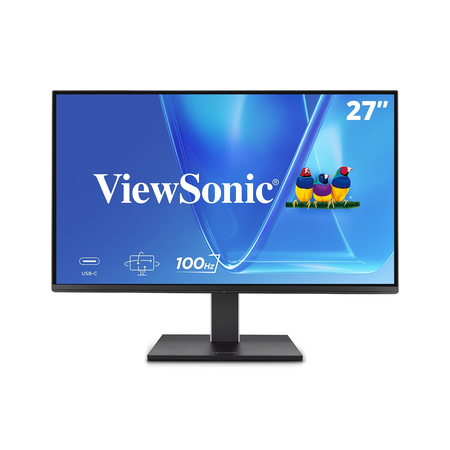 ViewSonic Ergonomic 27 FHD 100Hz LCD Monitor, Black (VG2752-2K)