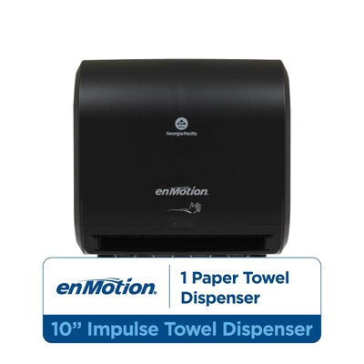 enmotion Impulse Automatic Hardwound Paper Towel Dispenser, Black (59488A)
