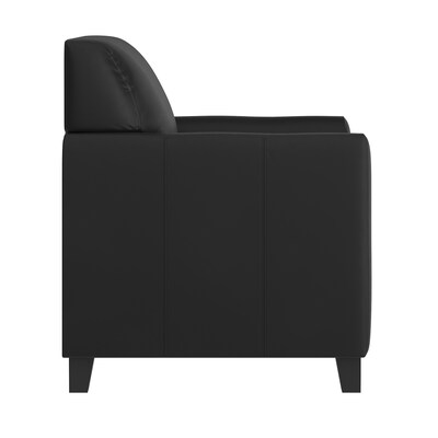 Flash Furniture Hercules Diplomat Series LeatherSoft Guest Chair, Black (BT8271BK)