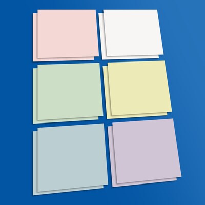 Flipside Dry-Erase Sticky Notes, 3 x 3, 12/Pack, 2 Packs/Box (95533)