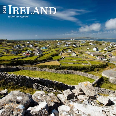 2025 BrownTrout Ireland 12 x 24 Monthly Square Wall Calendar, (9781975477202)