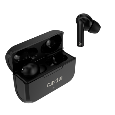 Cubitt Gen 2 Wireless Active Noise Canceling Earbuds, Bluetooth, Black (CTEG2-1)