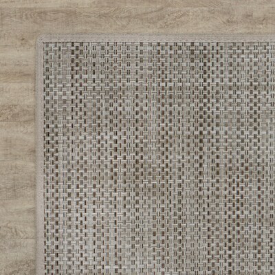 Joy Carpets Water Mill Vinyl 6' x 8'6" Machine Woven Rug, Ridgeline (2170Y-02)