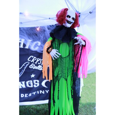 Haunted Hill Farm Life-Size Animatronic Clown (HHCLOWN-17FLSA)
