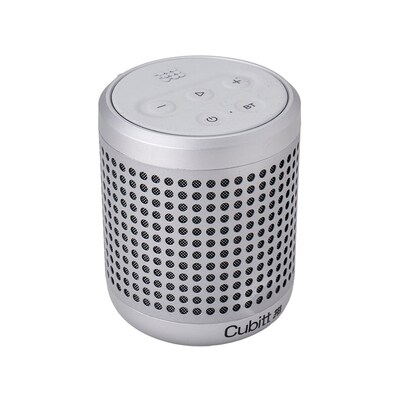 Cubitt Power Go Gen 2 Wireless Bluetooth Speaker, Water Resistant, Light Silver (CT-PWGO2-7)