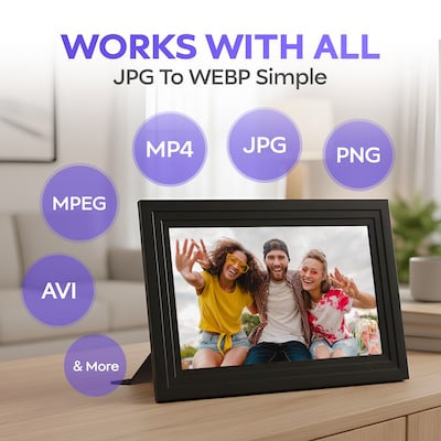 iFab F75 10.1" Touchscreen Wi-Fi Digital Photo Frame, 32GB, Black (IPF75PBK)