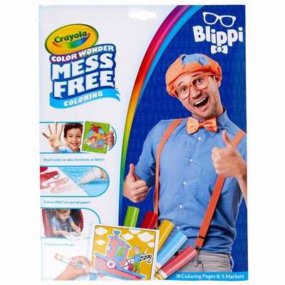Crayola Color Wonder: Blippi Coloring Book, 18 Pages, 2 Sets/Bundle (BIN752726-2)