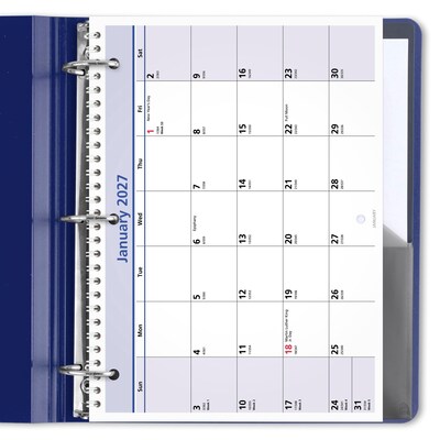 2027 AT-A-GLANCE QuickNotes 11" x 8" Monthly Wall Calendar (PM50-28-27)