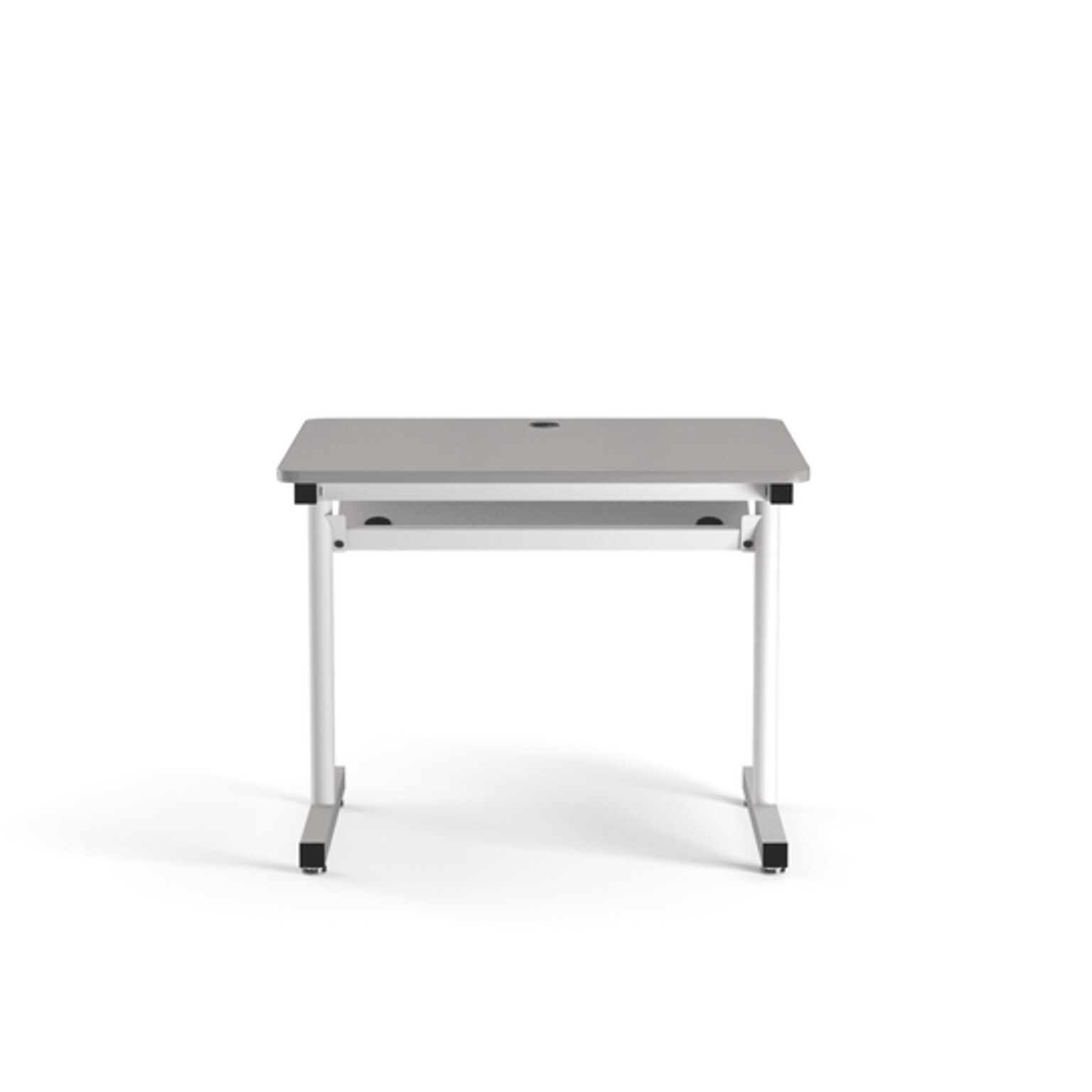 VersaDesk 36W Basic Computer Table, Grey/White (BCT3630-WG)