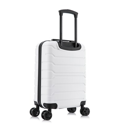 InUSA Trend Plastic Carry-On Luggage, White (IUTRE00S-WHI)