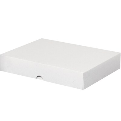 Partners Brand 8 1/2 x 11 x 2 Stationery Folding Cartons, White, 200/Case (R1)