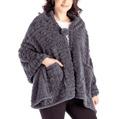 Hello Mello The Coziest Blanket Wrap - Grey
