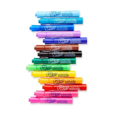 Sanford Ink Washable Markers, Chisel, Assorted Colors, 14/Pack (AZTY13898)