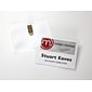 Avery Clip Style Laser/Inkjet Name Badge Kit, 3" x 4", Clear Holders with White Inserts, 40/Box (5384)
