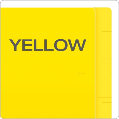 Pendaflex Reinforced Classification Folder, 3/4" Expansion, Letter Size, Yellow, 50/Box (H10U13Y)