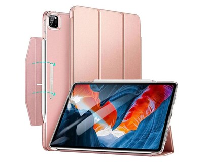 SaharaCase ESR Folio Case for Apple iPad Pro 12.9" (4th, 5th, and 6th Gen 2020-2022), Rose Gold (TB00026)